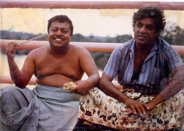Manik Sandrasagra shares a toke with friend Topi in 1987